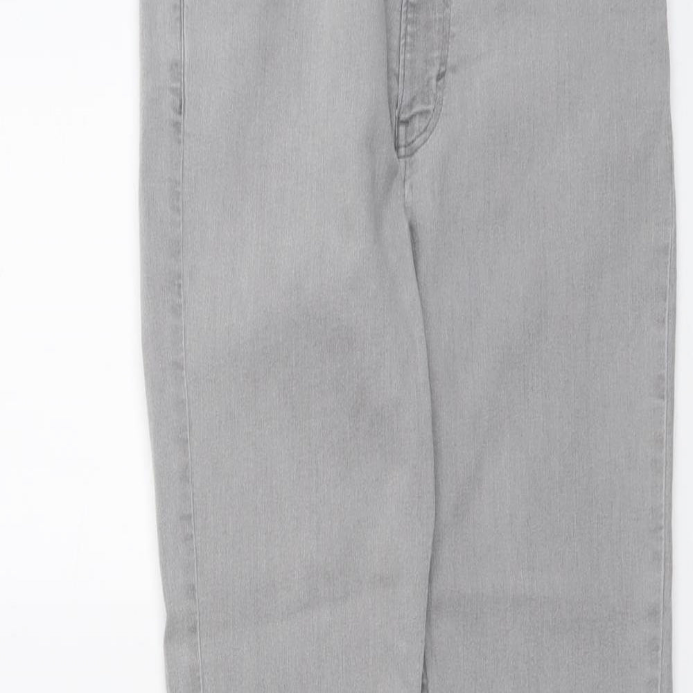 Womens UK Size 28 in H&M Regular Fit Straight Grey Jeans