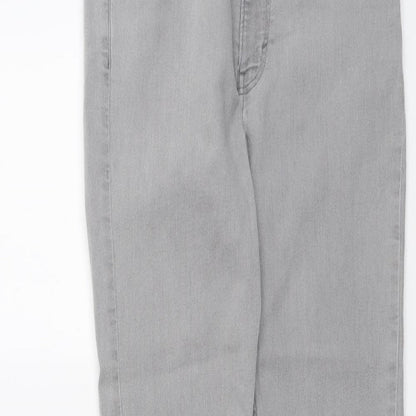 Womens UK Size 28 in H&M Regular Fit Straight Grey Jeans