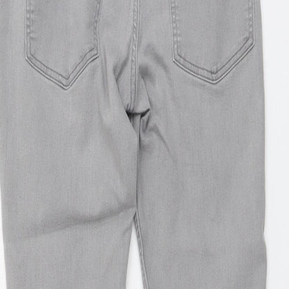 Womens UK Size 28 in H&M Regular Fit Straight Grey Jeans