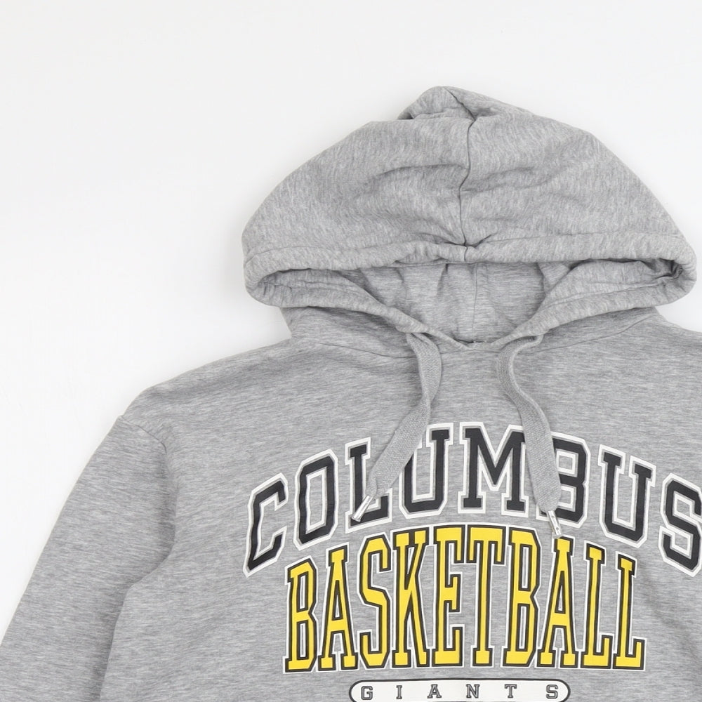 H&M Womens Grey Cotton Pullover Hoodie Size S Pullover - Columbus Basketball Giants