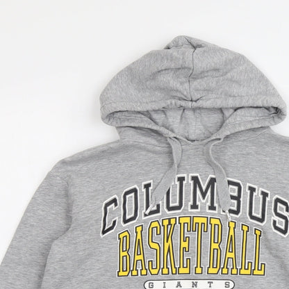 H&M Womens Grey Cotton Pullover Hoodie Size S Pullover - Columbus Basketball Giants