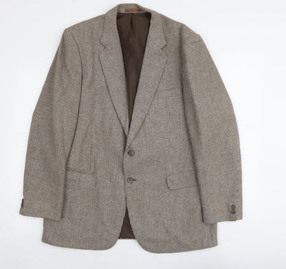 Mens UK Size 42 Marks and Spencer Regular Beige Suit Jacket