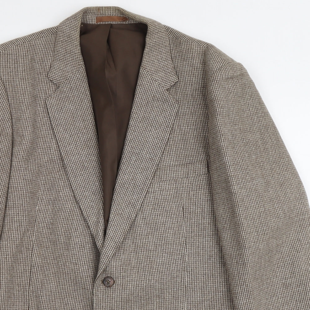 Mens UK Size 42 Marks and Spencer Regular Beige Suit Jacket