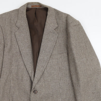 Mens UK Size 42 Marks and Spencer Regular Beige Suit Jacket