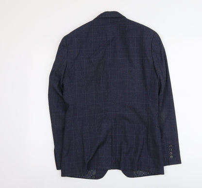 Mens UK Size 36 Red Herring Regular Blue Suit Jacket