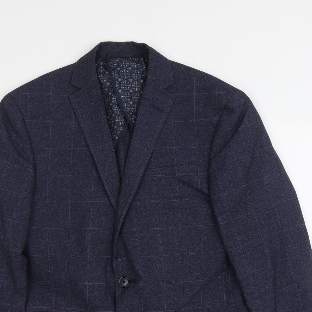 Mens UK Size 36 Red Herring Regular Blue Suit Jacket
