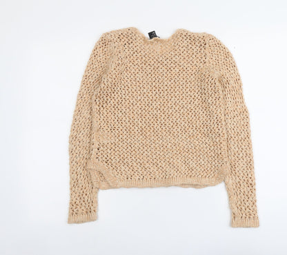 Womens UK Size M H&M Pink Pullover Jumper
