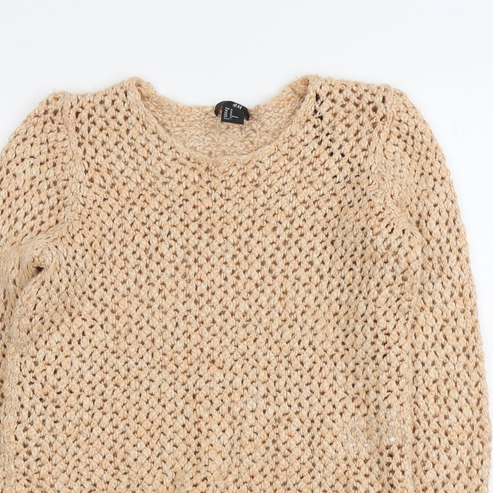 Womens UK Size M H&M Pink Pullover Jumper