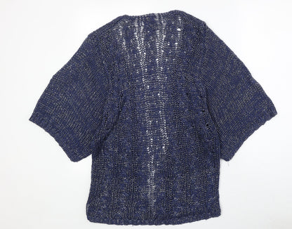 Womens UK Size S Stradivarius Blue Cardigan Jumper