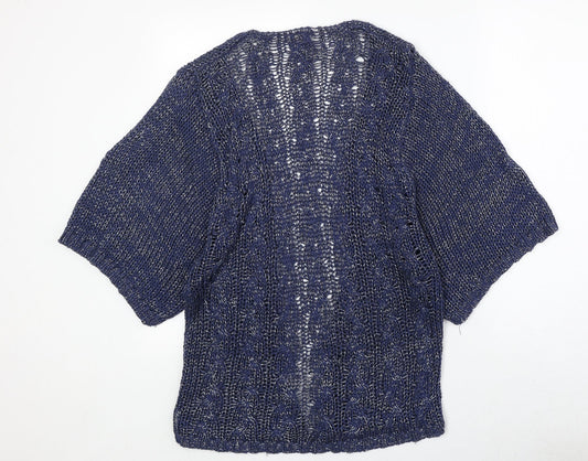 Womens UK Size S Stradivarius Blue Cardigan Jumper