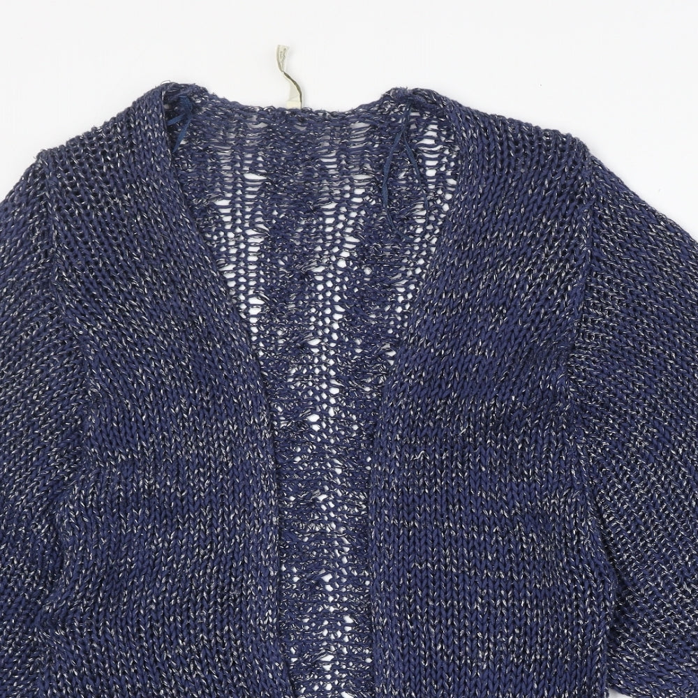 Womens UK Size S Stradivarius Blue Cardigan Jumper