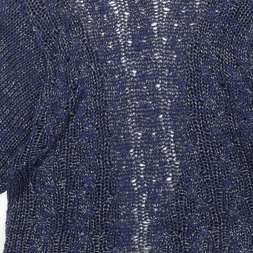 Womens UK Size S Stradivarius Blue Cardigan Jumper