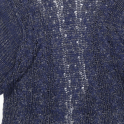 Womens UK Size S Stradivarius Blue Cardigan Jumper