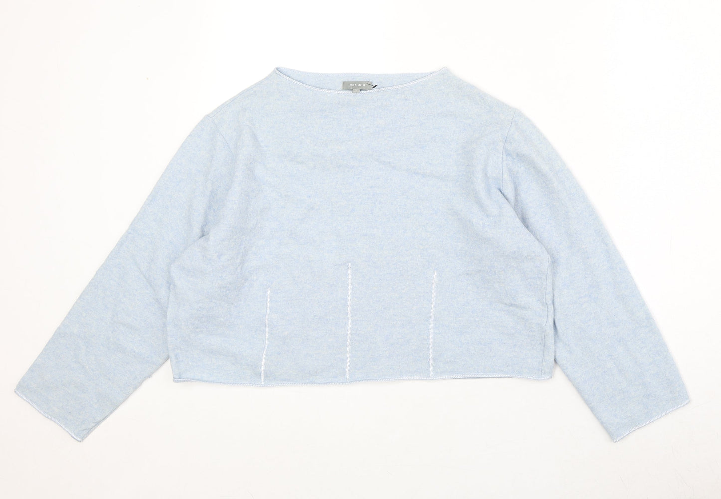 Womens UK Size 14 Marks and Spencer Blue Pullover Jumper