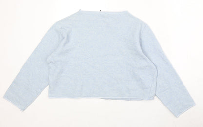 Womens UK Size 14 Marks and Spencer Blue Pullover Jumper