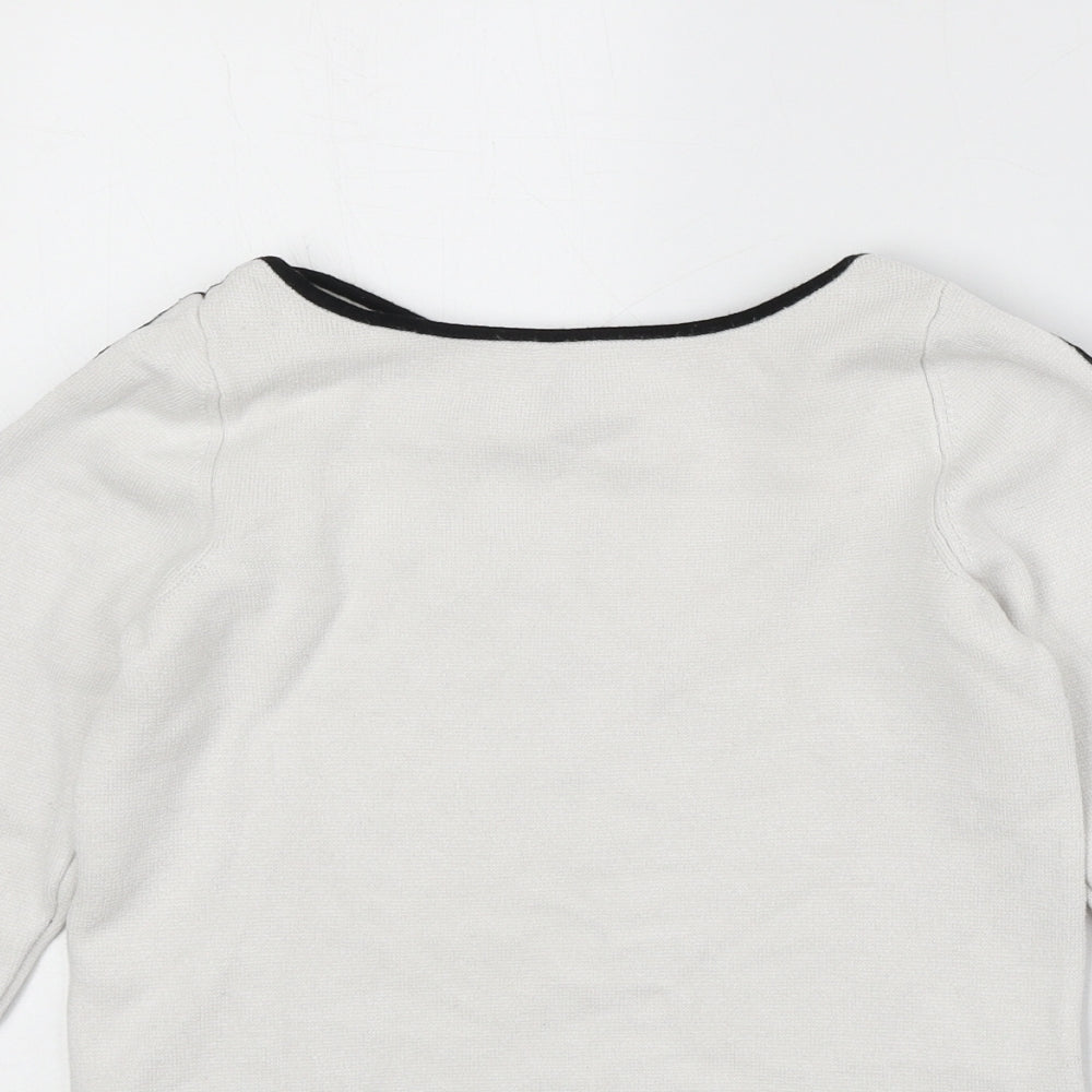 Womens UK Size 8 River Island White Pullover Jumper