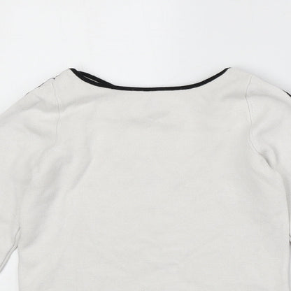 Womens UK Size 8 River Island White Pullover Jumper