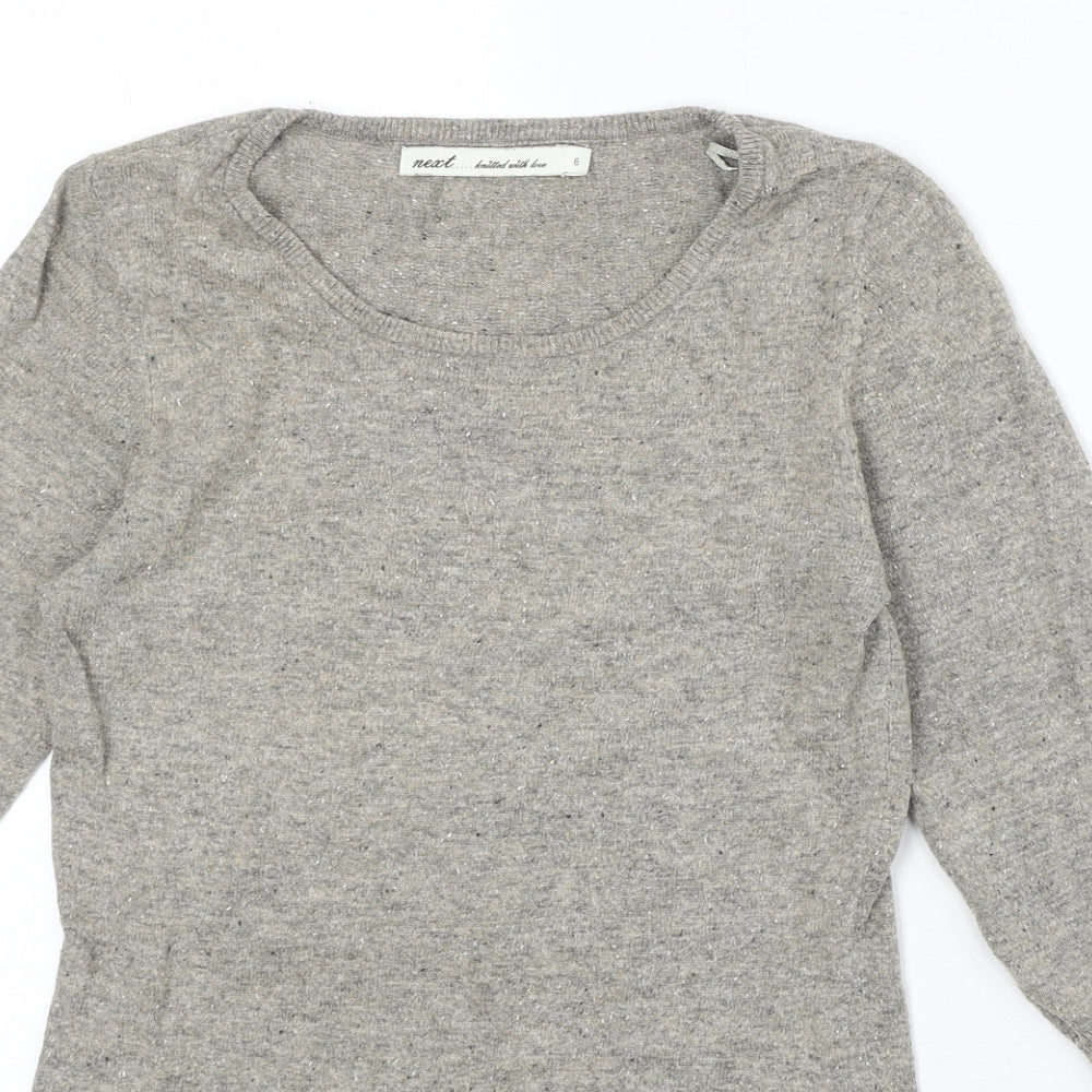 Womens UK Size 6 NEXT Beige Pullover Jumper