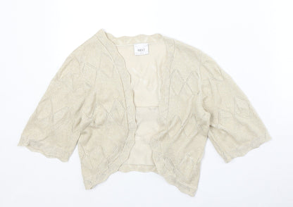 Womens UK Size 12 NEXT Beige Cardigan Jumper