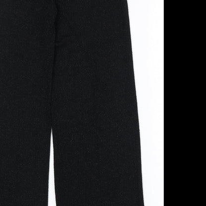 Womens UK Size M VILA Regular Fit  Black Trousers