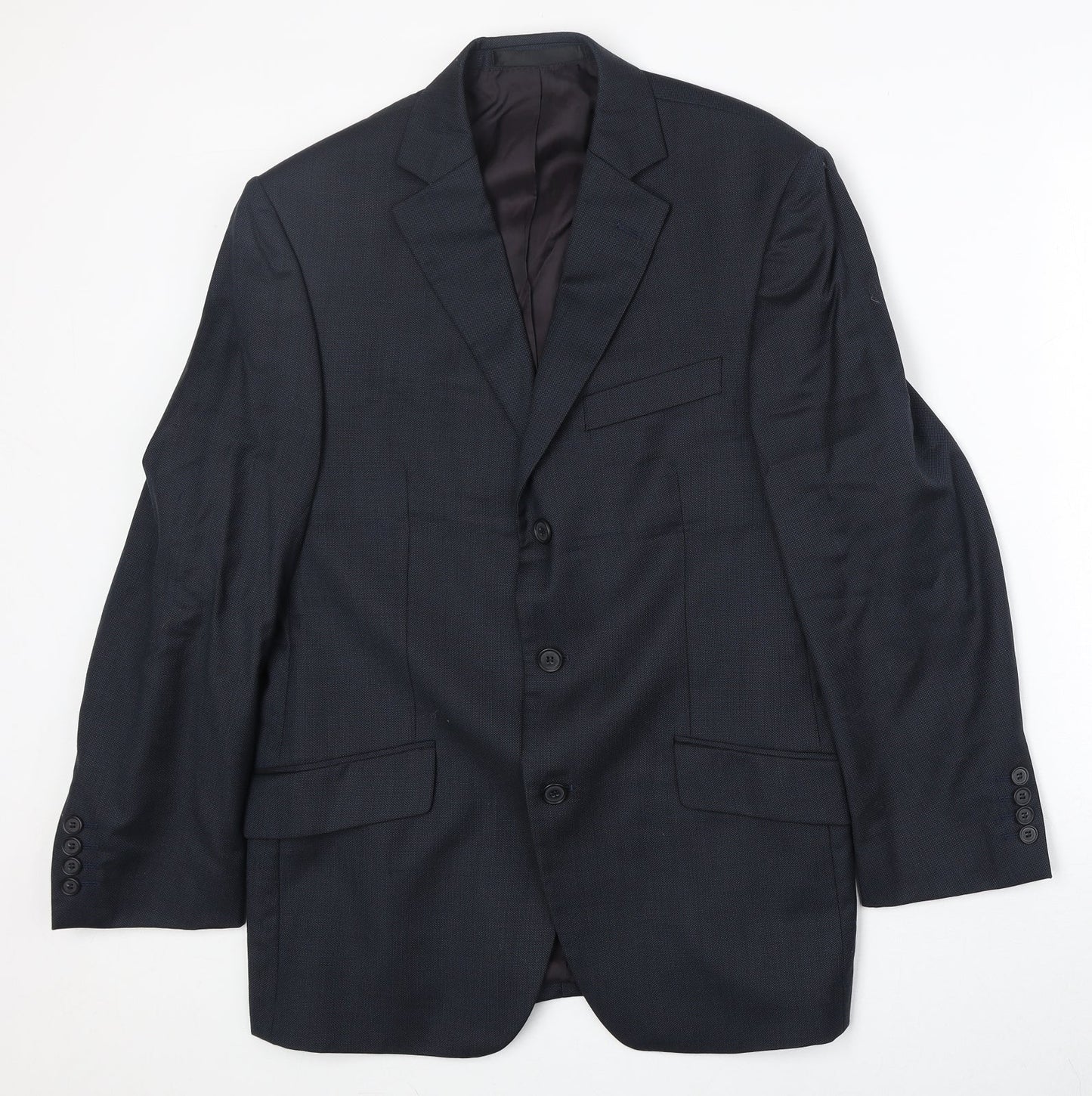 Mens UK Size 38 Marks and Spencer Regular Blue Suit Jacket