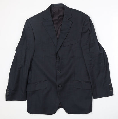 Mens UK Size 38 Marks and Spencer Regular Blue Suit Jacket