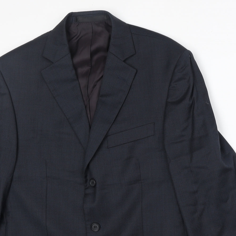 Mens UK Size 38 Marks and Spencer Regular Blue Suit Jacket