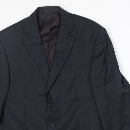 Mens UK Size 38 Marks and Spencer Regular Blue Suit Jacket