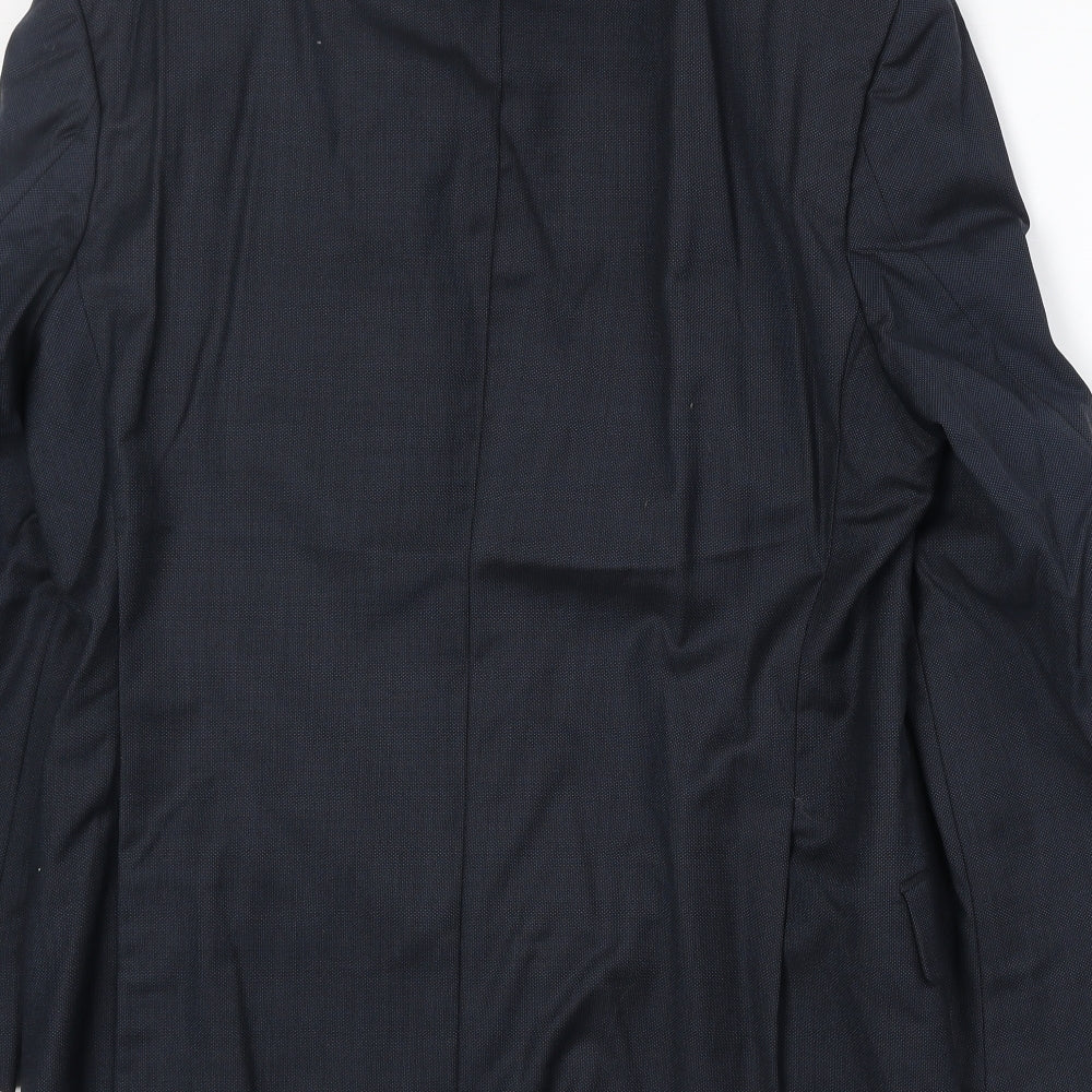 Mens UK Size 38 Marks and Spencer Regular Blue Suit Jacket