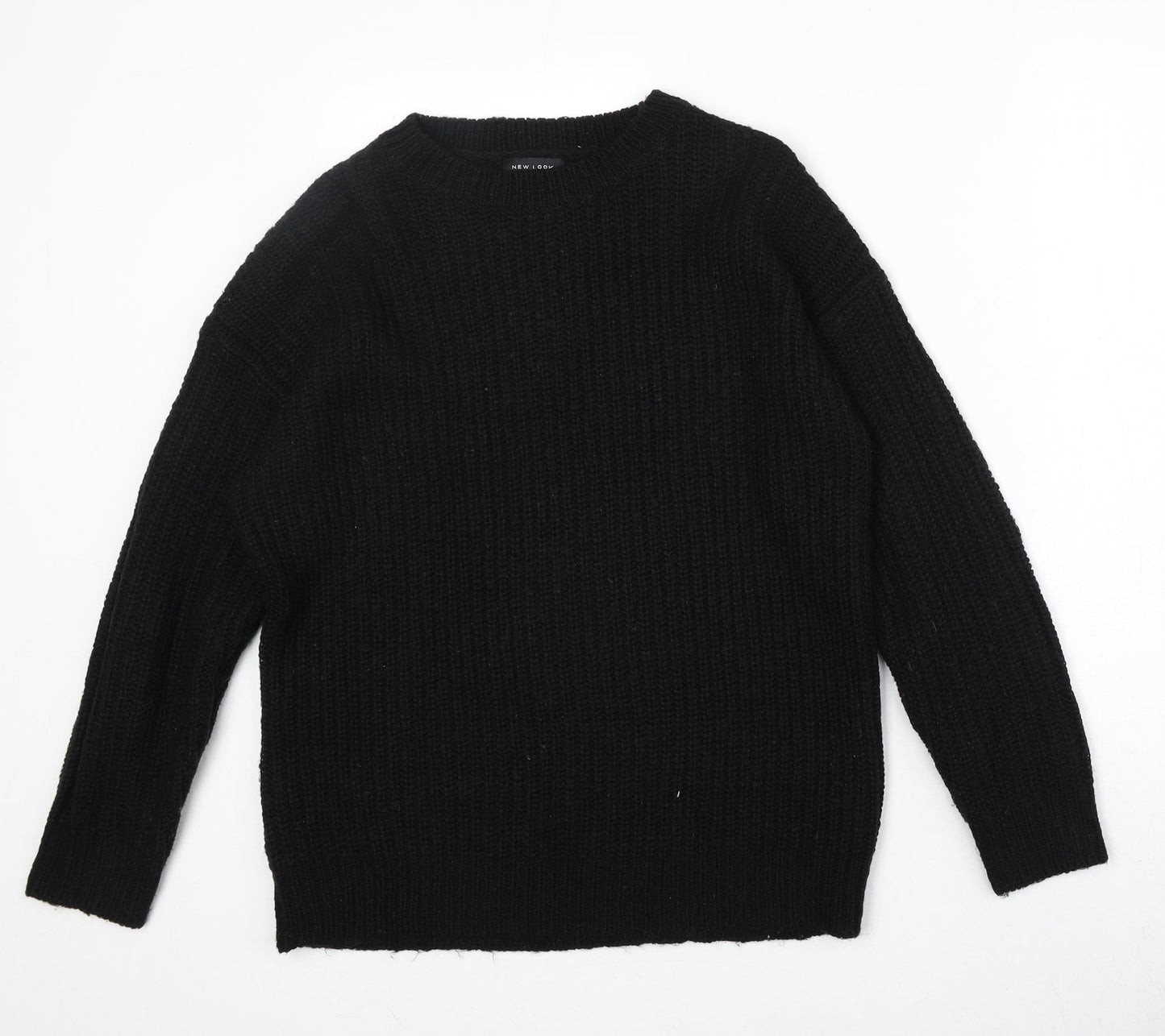 Womens UK Size S New Look Black Pullover Jumper