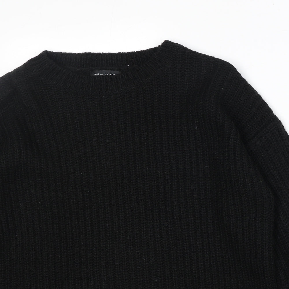 Womens UK Size S New Look Black Pullover Jumper