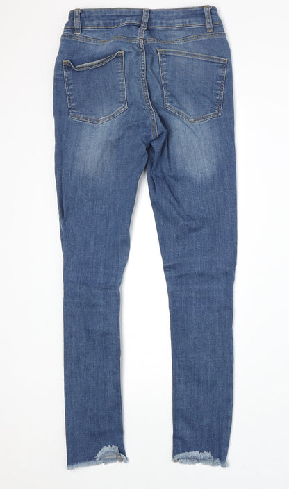 ASOS Womens Blue Cotton Skinny Jeans Size 26 in Regular Zip