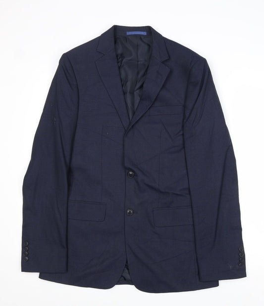 Mens UK Size 36 Marks and Spencer Regular Blue Suit Jacket