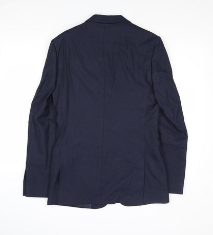 Mens UK Size 36 Marks and Spencer Regular Blue Suit Jacket