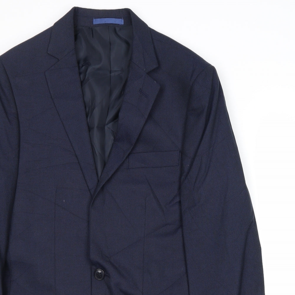 Mens UK Size 36 Marks and Spencer Regular Blue Suit Jacket