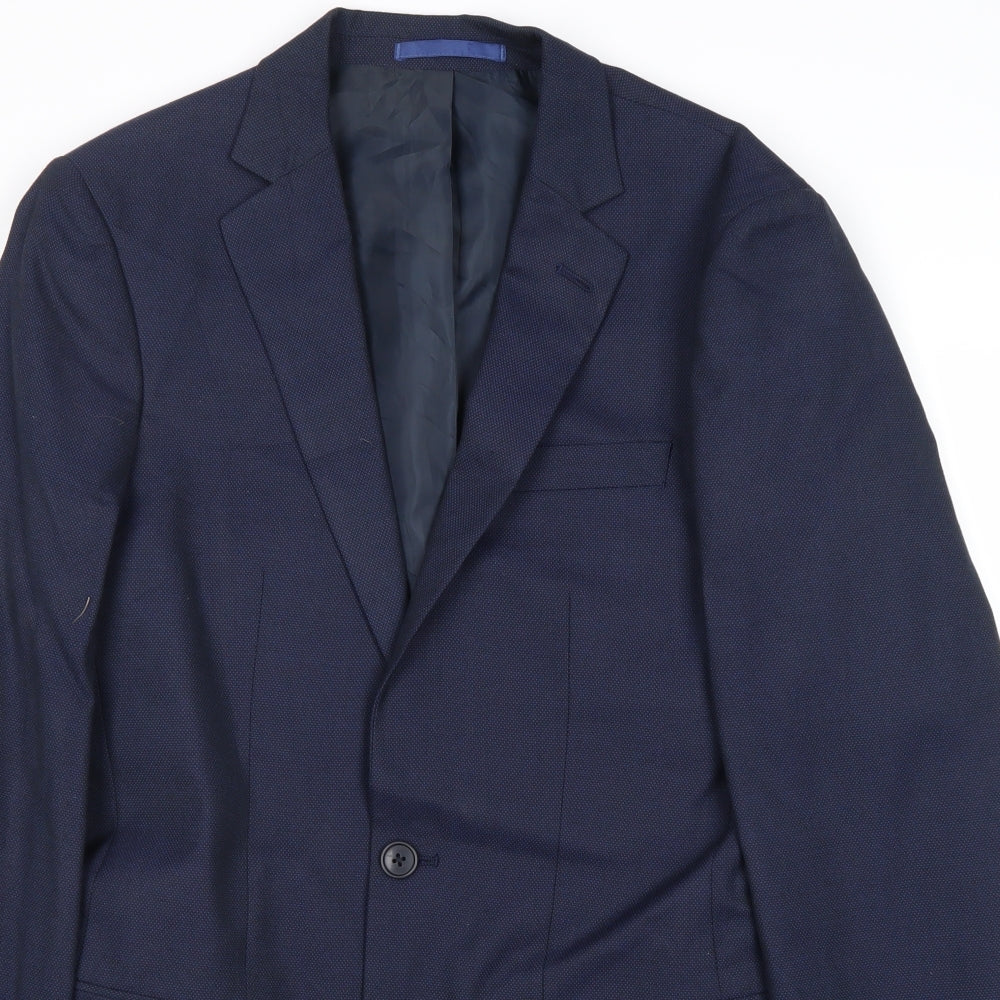 Mens UK Size 36 Marks and Spencer Regular Blue Suit Jacket
