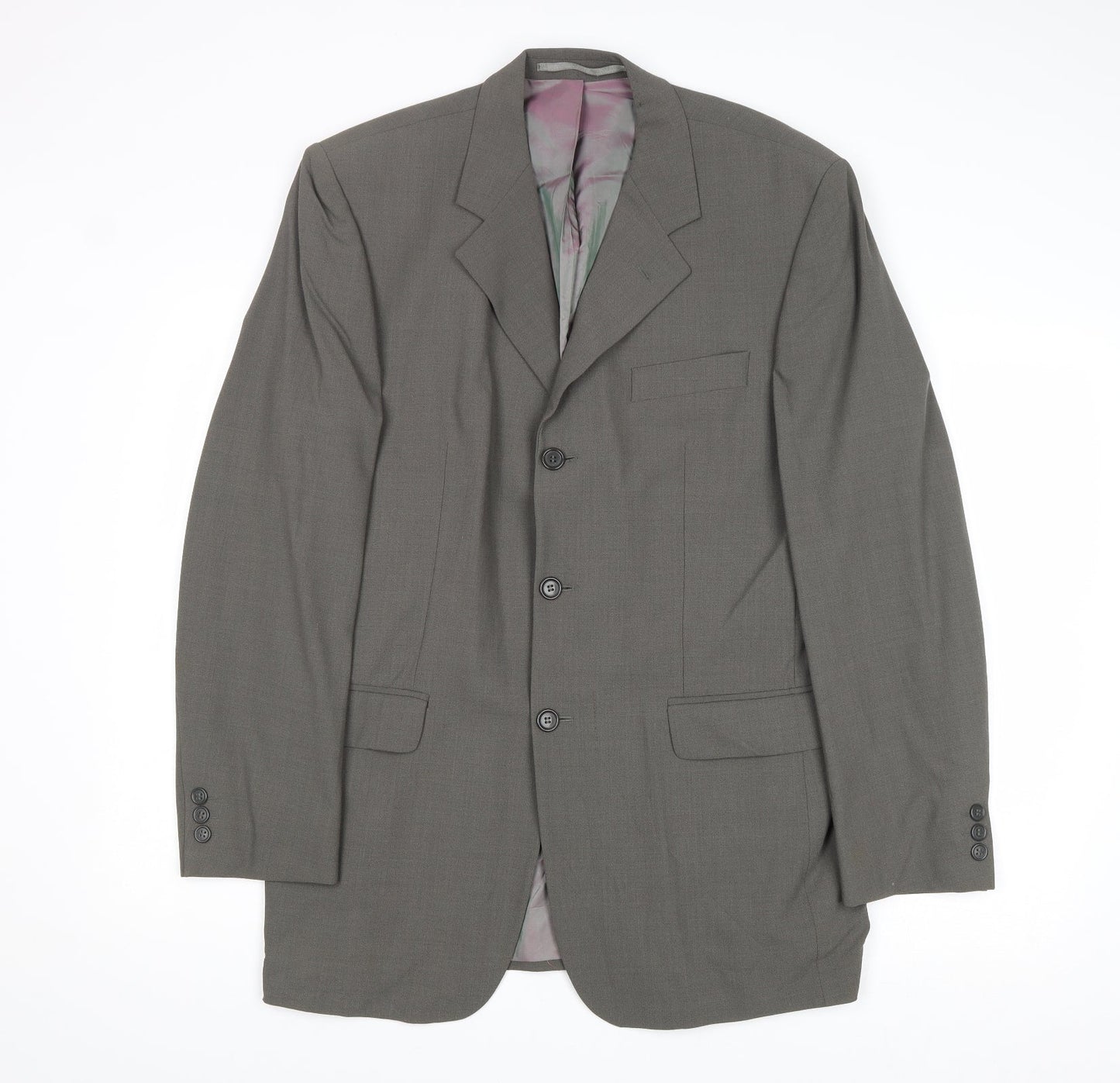 Mens UK Size 40 Karl Jackson Regular Grey Suit Jacket