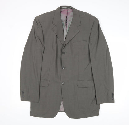 Mens UK Size 40 Karl Jackson Regular Grey Suit Jacket