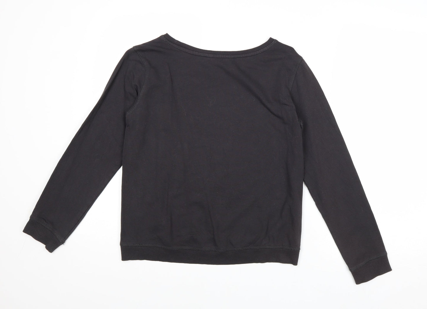 H&M Girls Black Cotton Pullover Sweatshirt Size 15 Years Pullover - Bronx