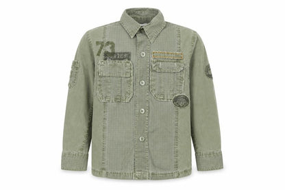 Marks & Spencer Boys Green Basic Jacket Jacket Size 5 Years Button