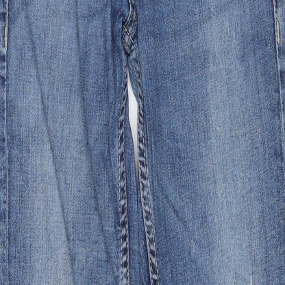 Womens UK Size 24 in H&M Regular Fit Straight Blue Jeans