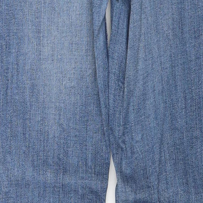 Womens UK Size 24 in H&M Regular Fit Straight Blue Jeans