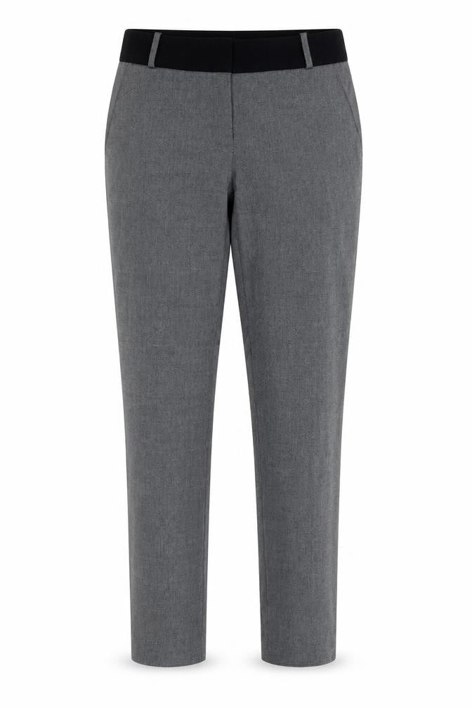 Womens UK Size 10 Warehouse Regular Fit Chino Grey Trousers