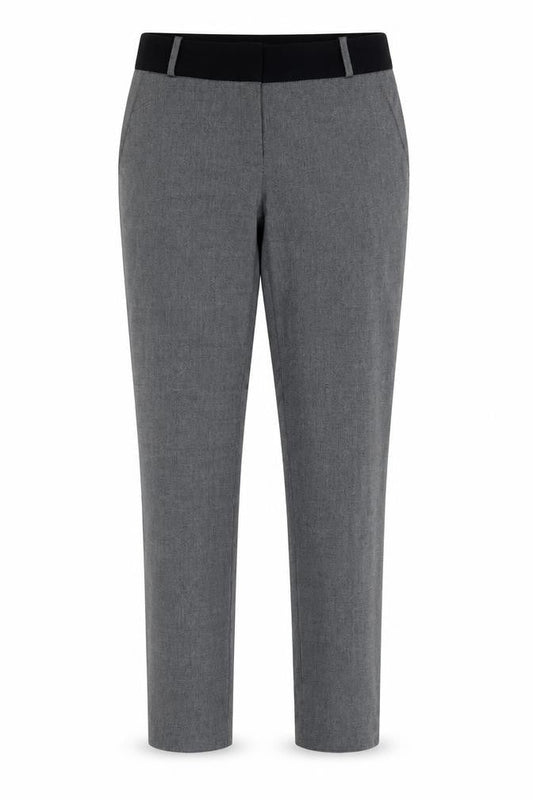 Womens UK Size 10 Warehouse Regular Fit Chino Grey Trousers