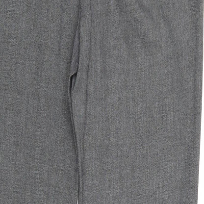 Womens UK Size 10 Warehouse Regular Fit Chino Grey Trousers