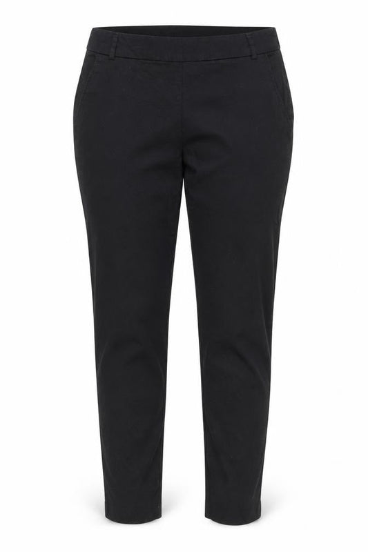 Womens UK Size 8 ORSAY Regular Fit Chino Black Trousers