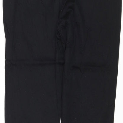 ORSAY Womens Black Polyester Chino Trousers Size 8 Regular Zip