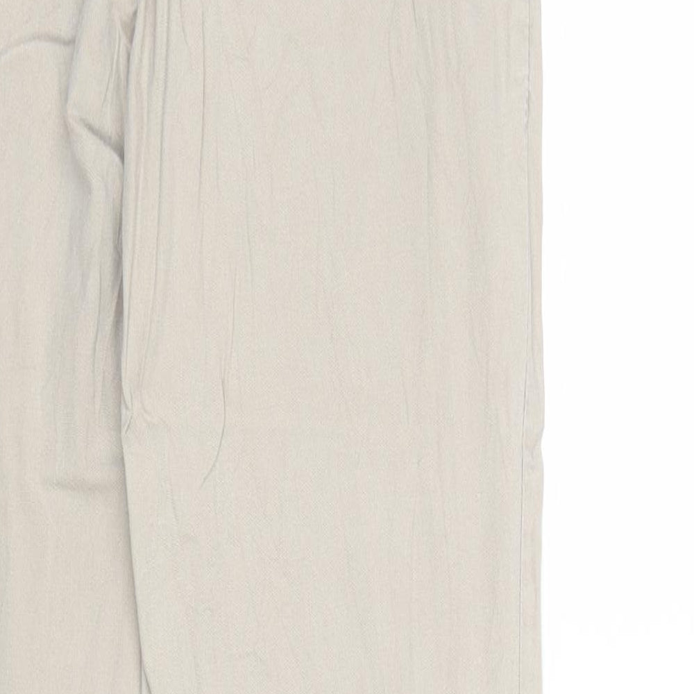 Womens UK Size 28 in TALLY WEiJL Regular Fit  Beige Trousers
