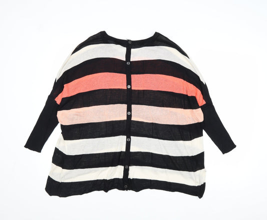 Womens UK Size 6 Warehouse Multicoloured Pullover Jumper