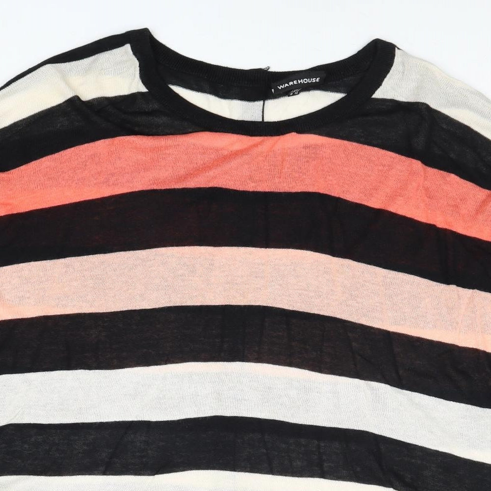 Womens UK Size 6 Warehouse Multicoloured Pullover Jumper